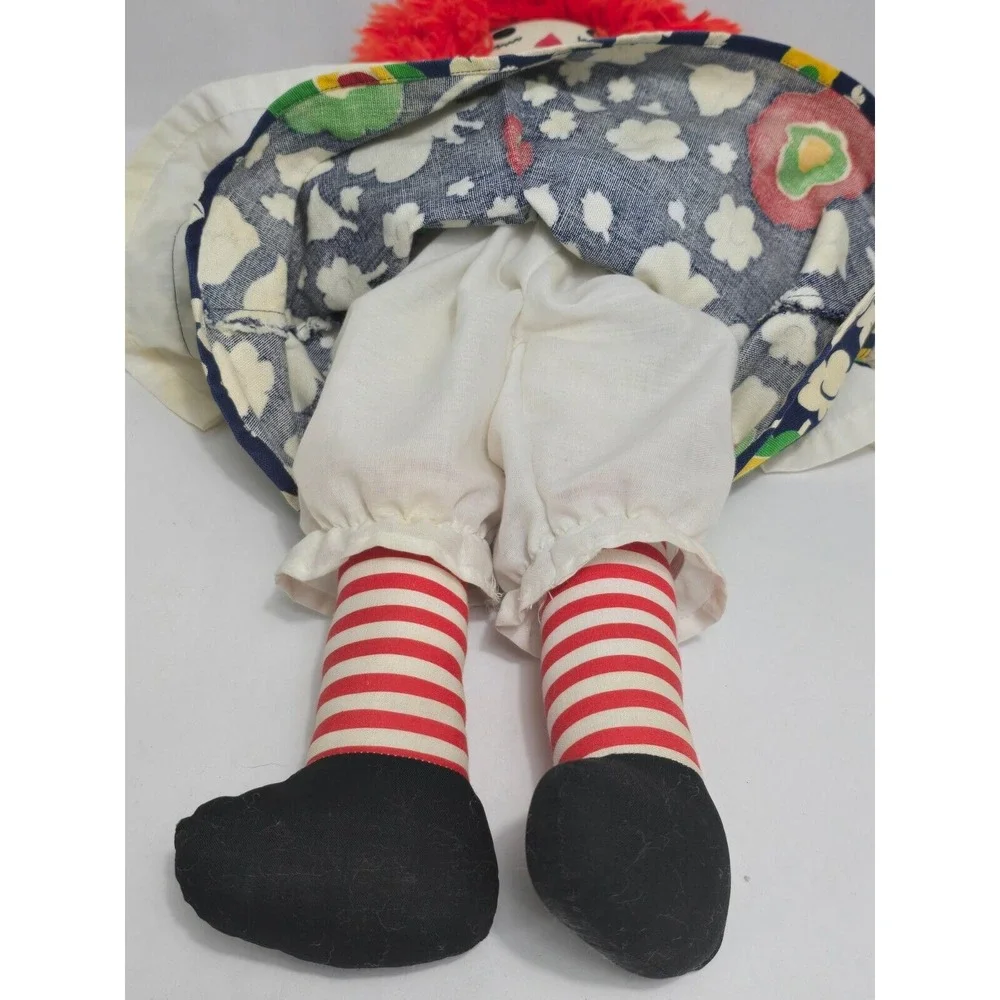 Vintage Raggedy Ann Doll Handmade Cloth 20